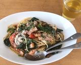 ほうれん草とベーコンのトマトパスタ作り方13写真