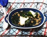 レンジでお手軽簡単♪豆腐とわかめスープ作り方2写真