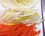 野菜とゆで卵の肉巻きピリ辛焼き作り方1写真