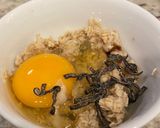 健康朝食に:TKO(卵かけオートミール)作り方3写真