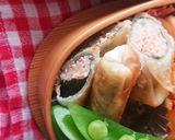 お弁当★明太子&シソのスティックチーズ作り方9写真