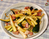 お正月の高いハムと野菜の炒めもの作り方3写真