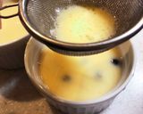 おせちの黒豆リメイク☆黒豆入豆乳卵プリン作り方3写真