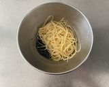 生スピルリナのグリーンパスタ明太とろろ作り方7写真