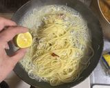 しらすとかぼすのペペロンチーノ。作り方5写真