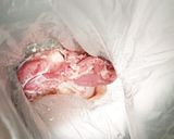 香港朝粥★七草粥★レンジで蒸し鶏作り方4写真