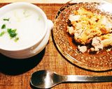 香港朝粥★七草粥★レンジで蒸し鶏作り方9写真