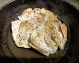 鶏もも肉のソテー、粒マスタードソース作り方2写真