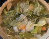 野菜クズ出汁で☆ミネストローネ☆パスタ入作り方3写真
