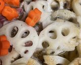 豚コマ肉と根菜の味噌煮作り方5写真