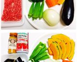 野菜は好きなものを♬︎ひき肉スープカレー作り方1写真