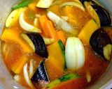 野菜は好きなものを♬︎ひき肉スープカレー作り方4写真
