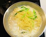 スモークサーモンの和風クリームパスタ☆作り方6写真