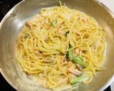 スモークサーモンの和風クリームパスタ☆作り方7写真