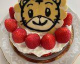 しまじろうのキャラケーキ チョコプレート作り方9写真