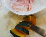 【簡単】かぼちゃとベーコンのホットサラダ作り方4写真