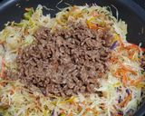 1日の1/2分野菜でフライパンビビンバ作り方5写真