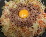 1日の1/2分野菜でフライパンビビンバ作り方6写真