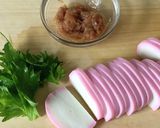 定番おつまみ【板わさ（梅大葉）】蒲鉾作り方1写真