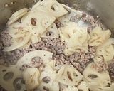 簡単★蓮根とひき肉のエスニックスープ作り方3写真