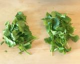 サク旨【三つ葉と海老のかき揚げ】パクチー作り方7写真