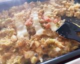 もんじゃ　しっかり明太子(*´꒳`*)作り方8写真