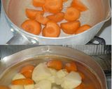 ハーフアンドハーフで合鴨と野菜スープ作り方3写真