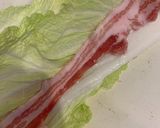 白菜と豚バラ肉のトマト煮込み作り方1写真