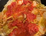 白菜と豚バラ肉のトマト煮込み作り方7写真