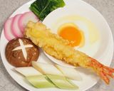 めんつゆでえび天鍋焼きうどん作り方1写真