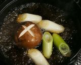 めんつゆでえび天鍋焼きうどん作り方3写真