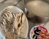 鶏ときのこの炊き込みご飯　作り方1写真