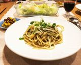 海苔と昆布のクリームパスタ作り方4写真