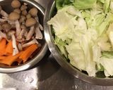 ひき肉とキャベツのピリ辛味噌炒め作り方1写真
