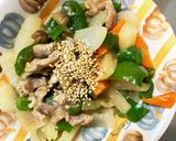 全てレンジ簡単プルコギ味大根青椒肉絲風作り方17写真