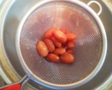 小豆無しで出来る金時豆と黒豆のおしるこ作り方4写真