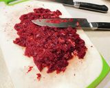 コショウたっぷり鹿肉100%ハンバーグ作り方1写真