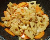 きつねのおあげ♫根菜きんぴら作り方3写真