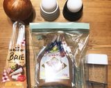 簡単！たま×たま×チーズのおみそ汁作り方1写真
