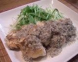 キノコのペーストでチキンソテー★作り方6写真