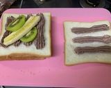 バナナとキウイのチョコクリームサンド作り方4写真