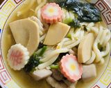 余った筑前煮で作る優しい味の煮込うどん作り方5写真