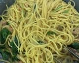 鯖缶とほうれん草のバタぽんパスタ作り方4写真