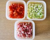 セロリとトマトのスープ作り方1写真