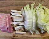 ベーコンのチーズクリームワンポットパスタ作り方1写真