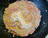 ベーコンのチーズクリームワンポットパスタ作り方4写真
