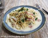 ベーコンのチーズクリームワンポットパスタ作り方5写真