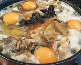 【ﾘﾒｲｸ】すき焼き風煮込みうどん作り方3写真