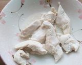 胸肉・しめじのごまマヨネーズ和え♪作り方3写真