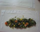ミニセロリ入り☆ドライカレーな春巻き♪作り方5写真